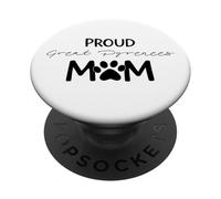 Proud Pyr Mom Great Pyrenees Dog Lover PopSockets Adhesive PopGrip