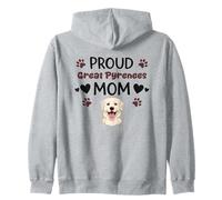 Proud Pyr Mom Great Pyrenees Dog Lover Zip Hoodie