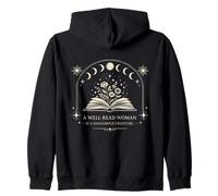 Proud Readers Well Read Woman Is A Dangerous Creature Zip Hoodie