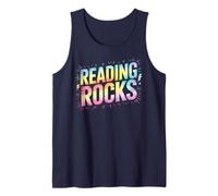Proud Reading Rocks Literacy Teacher ELA Appreciation 1st Tank Top