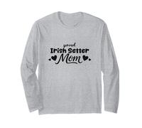 Proud Red Setter Mom Irish Setter Dog Lover Long Sleeve T-Shirt