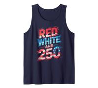 Proud RED White 250 Year Freedom Firework Here Bang Pyro Tank Top