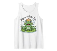 Proud RIZZ 'EM with TISM Frog Prince Autism Mom Dad I Teach Tank Top