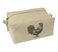 'Proud Rooster' Canvas Wash Bag/Makeup Case (CS00041751)