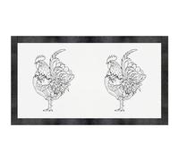 'Proud Rooster' Pet Feeding Mat (PM00026906)
