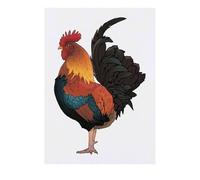 'Proud Rooster' Temporary Tattoo - Water Resistant, Skin-Safe, Non-Toxic Transfer (TO00079753)
