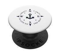 Proud sailor freedom and camaraderie at sea PopSockets Adhesive PopGrip