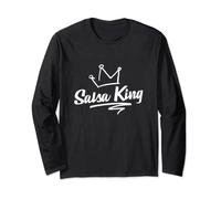 Proud Salsa Dance King Gift for Salsa Lover Men Dancers Long Sleeve T-Shirt