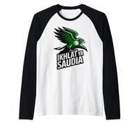 Proud Saudi Arabia IKHLAT Saudia Country Favorite Cheer Raglan Baseball Tee
