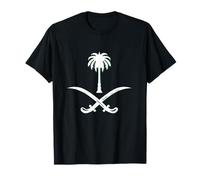 Proud Saudi - Saudi Arabia Flag T Shirt - Arabic Calligraphy T-Shirt