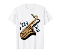 Proud Saxophone Mom Cheers Marching Band Performance Parent T-Shirt