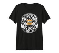 Proud School Bus Driver Transportation Safety Crew Premium T-Shirt