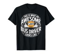 Proud School Bus Driver Transportation Safety Crew T-Shirt