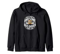 Proud School Bus Driver Transportation Safety Crew Zip Hoodie