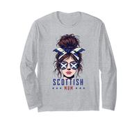 Proud Scot Ma Mam Scottish Mum Fun Family Day Out Long Sleeve T-Shirt
