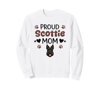 Proud Scottie Mom Scottish Terrier Dog Lover Sweatshirt