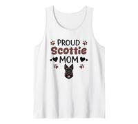 Proud Scottie Mom Scottish Terrier Dog Lover Tank Top