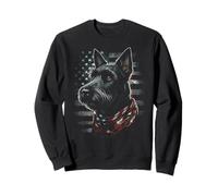 Proud Scottish Terrier American Flag Patriotic Dog Sweatshirt