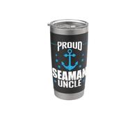 Proud Seaman Uncle Anchor Nautical Stainless Steel Insulated Tumbler