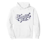 Proud Seattle Girl Vintage Groovy City Pullover Hoodie