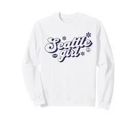 Proud Seattle Girl Vintage Groovy City Sweatshirt