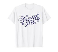 Proud Seattle Girl Vintage Groovy City T-Shirt