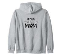 Proud Setter Mom Irish Red and White Setter Dog Lover Zip Hoodie
