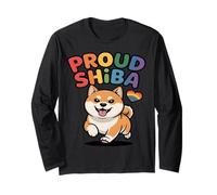 Proud Shiba Rainbow Shiba Inu Pride Dog Long Sleeve T-Shirt