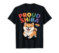 Proud Shiba Rainbow Shiba Inu Pride Dog T-Shirt