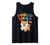 Proud Shiba Rainbow Shiba Inu Pride Dog Tank Top