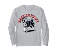 Proud Siberian Husky Dog Breed Owner Long Sleeve T-Shirt