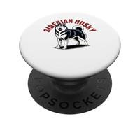 Proud Siberian Husky Dog Breed Owner PopSockets Adhesive PopGrip