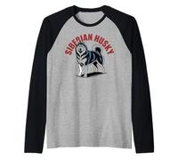 Proud Siberian Husky Dog Breed Owner Raglan Baseball Tee