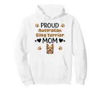 Proud Silky Mom Australian Silky Terrier Dog Lover Pullover Hoodie