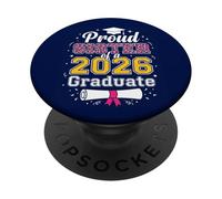 Proud Sister of a 2026 Graduate Class of 2026 Senior Leopard PopSockets Adhesive PopGrip