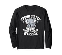 Proud Sister of a Brain Cancer Warrior Elephant Long Sleeve T-Shirt