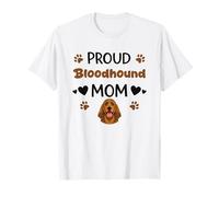 Proud Sleuth Hound Mom Bloodhound Dog Lover T-Shirt