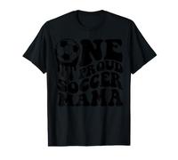 Proud Soccer Mama Mom Mommy Mother Soccer Ball Drip On Back Value Graphic T-Shirt