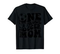 Proud Soccer Mom Mama Mommy Mother Soccer Ball Drip On Back Value Graphic T-Shirt