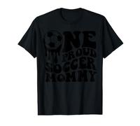 Proud Soccer Mommy Mother Mom Mama Soccer Ball Drip On Back Value Graphic T-Shirt