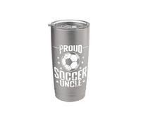 Proud Soccer Uncle Vintage Ball Stainless Steel Insulated Tumbler