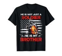 Proud Soldier Brother USA Flag Patriotic T-Shirt