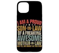 Proud Son In Law Of A Awesome Mother In Law Child Retro Case for iPhone 15 Plus