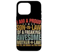 Proud Son In Law Of A Awesome Mother In Law Child Retro Case for iPhone 16 Pro