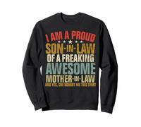 Proud Son In Law Of A Awesome Mother In Law Child Retro Sweatshirt