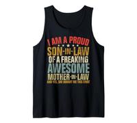 Proud Son In Law Of A Awesome Mother In Law Child Retro Tank Top
