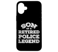 Proud Son Of A Retired Police Officer Veteran Policeman Case for iPhone 16 Plus