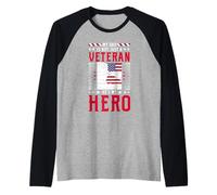 Proud Son Of A Veteran - Support Veteran Family Raglan Baseball Tee
