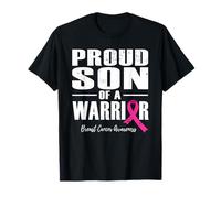 Proud Son Of A Warrior Breast Cancer Awareness For My Family T-Shirt