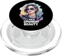 Proud Spanish woman for everyone who love Spain PopSockets PopGrip for MagSafe